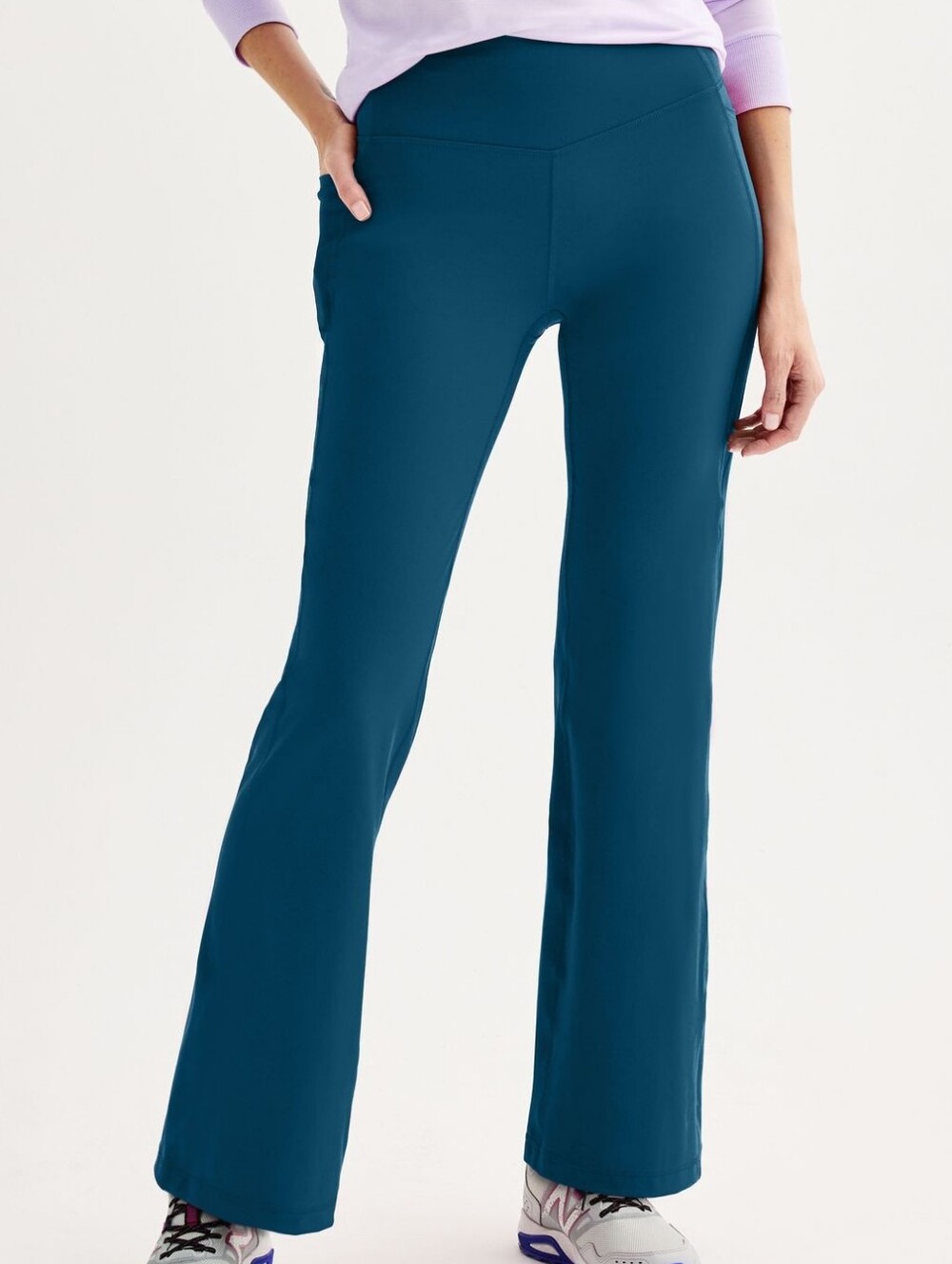 Tek Gear Women's Ultrastretch Flare Leg Dark Teal Active Pants.  Size XXL